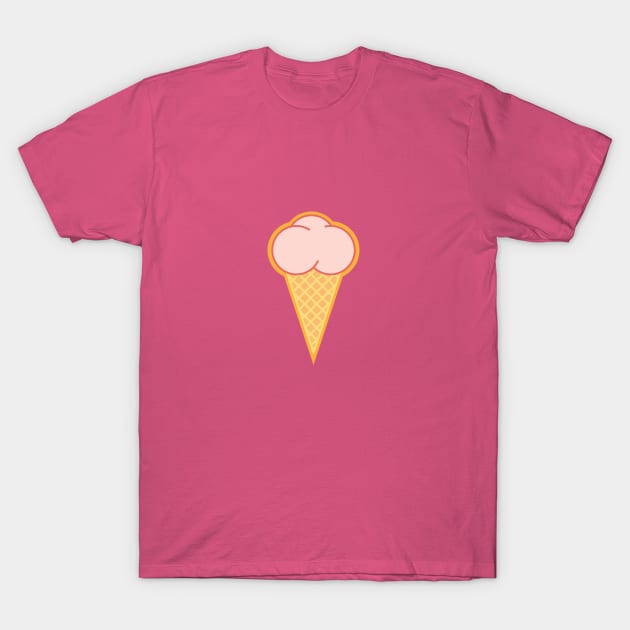 Strawberry Ice Cream Cone T-Shirt by Commykaze